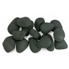 American Fire Glass Matte Black Lite Stones Set - 15 Stone Set AFG-LSTONE-MB-15